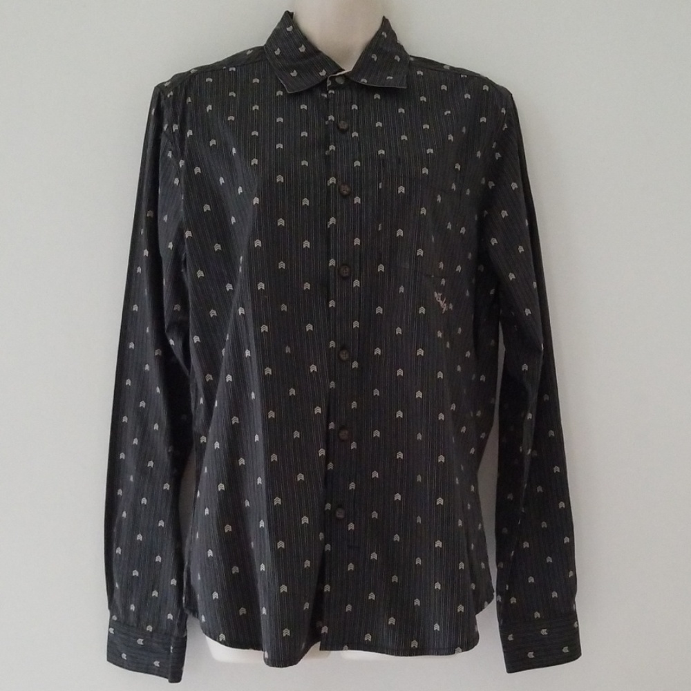 Analog Mens Button Down Dress Shirt Size Small